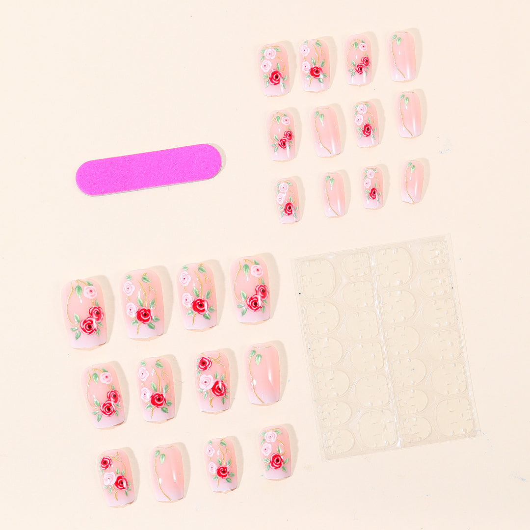 Floral Embellished Nail Art Set Bowlift