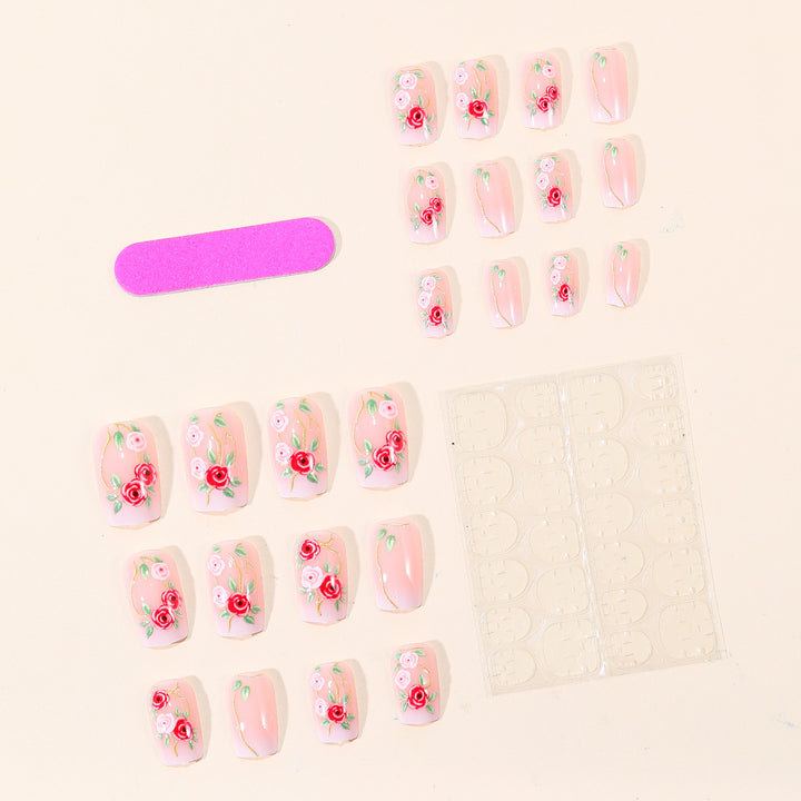 Floral Embellished Nail Art Set Bowlift