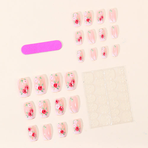 Floral Embellished Nail Art Set Bowlift