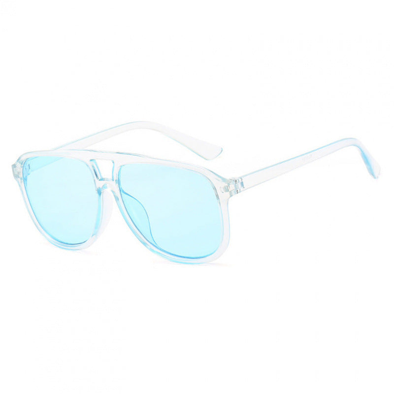 Women's fashionable sunglasses in transparent design with colored lenses Bowlift