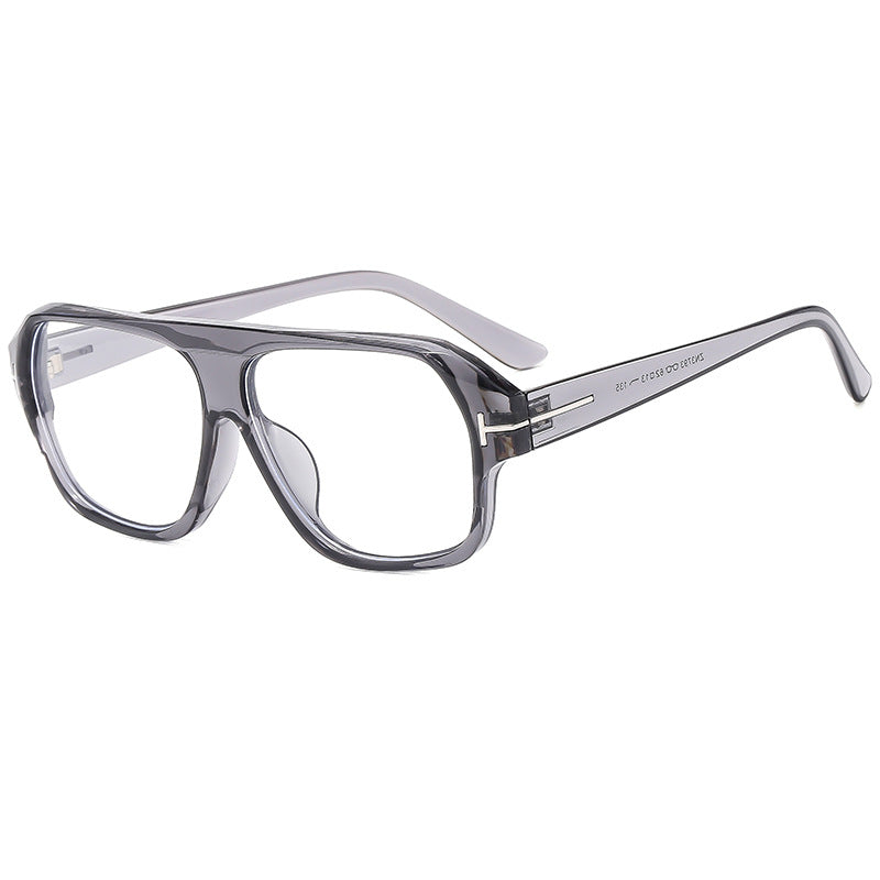 Women's fashionable sunglasses with distinctive geometry and brown lenses Bowlift