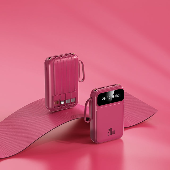 Portable power bank with integrated fast charging function and LCD display Bowlift