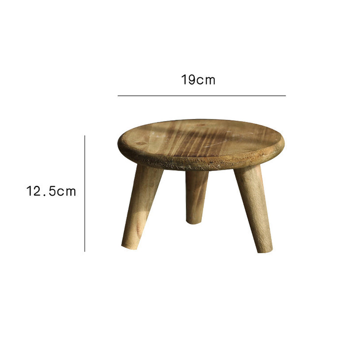 Stylish side table made of natural wood Bowlift