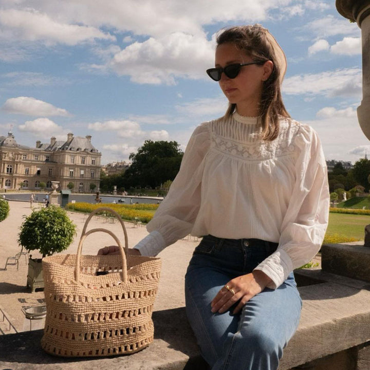 Stylish rattan shopper bag Bowlift