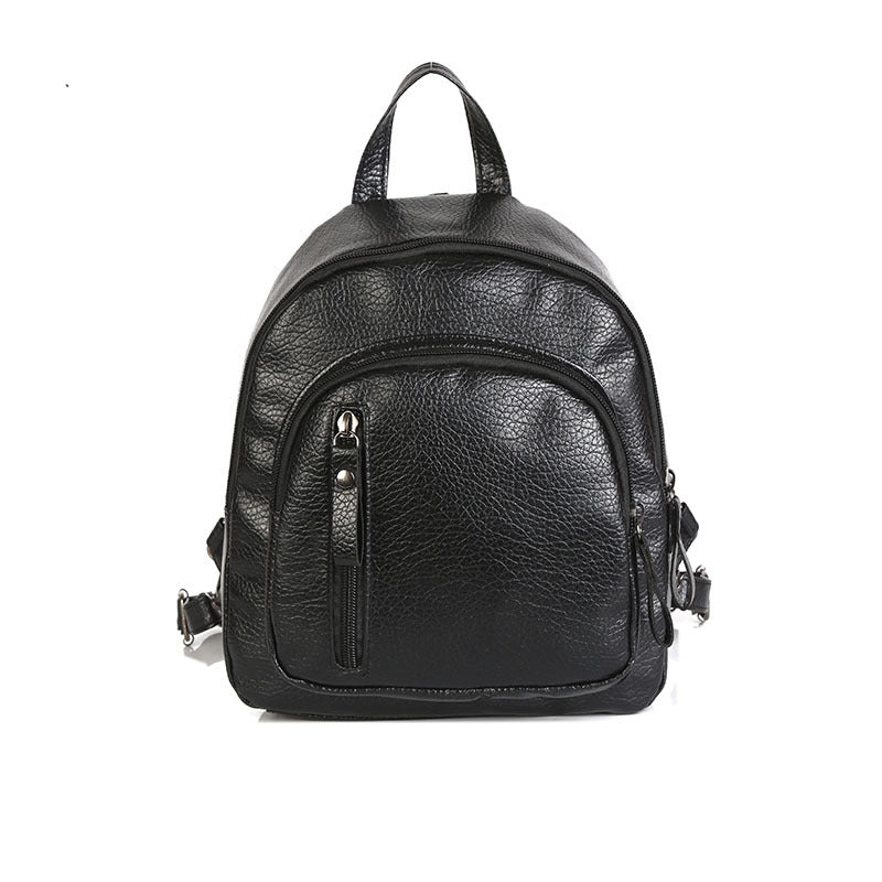 Stylish Leather Mini Backpack Bowlift