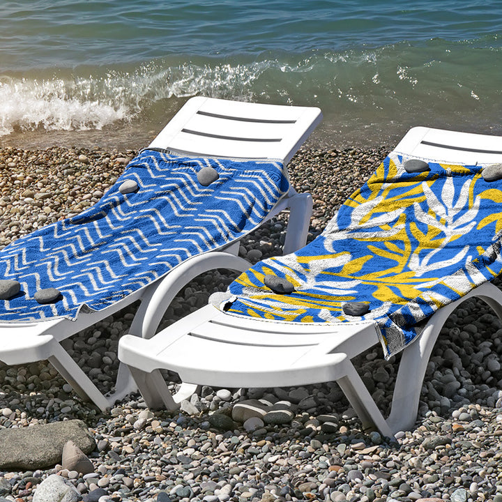 Beach towel made of skin-friendly microfiber with a creative pattern mix Bowlift