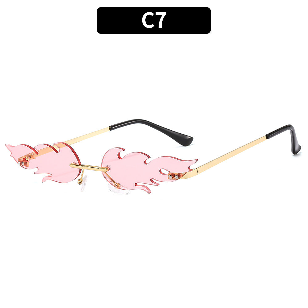 Artistic Flame-Design Eyewear