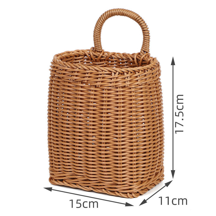 Handwoven Storage Basket with Sturdy Handle Bowlift