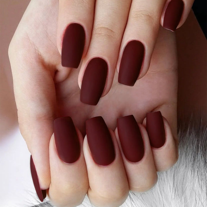 Artistic Matte Press-On Nail Tips Bowlift