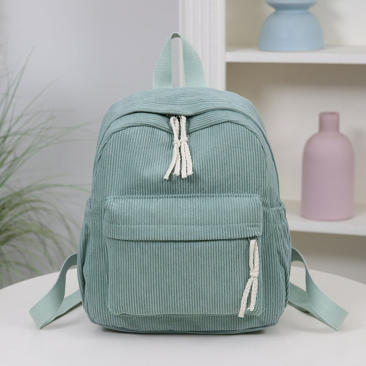 Cord-Backpack with Practical Front Pocket Bowlift