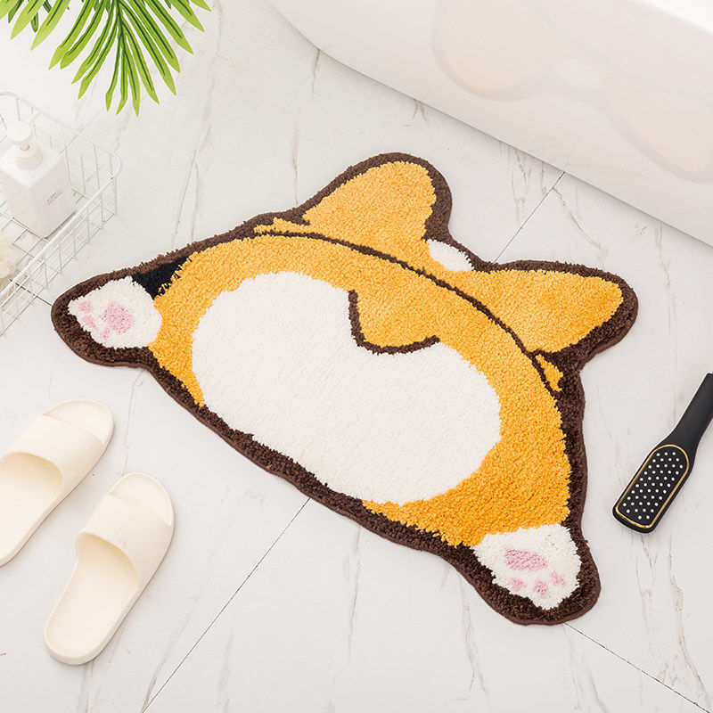 Unisex Cartoon Cat-Shaped Bath Mat Bowlift