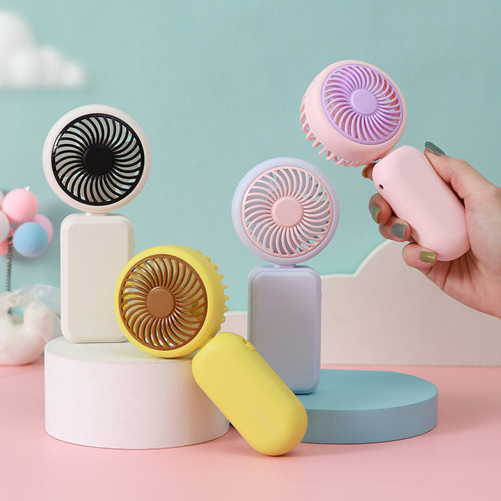 Women's Portable Hand Fan with Ergonomic Handle Bowlift