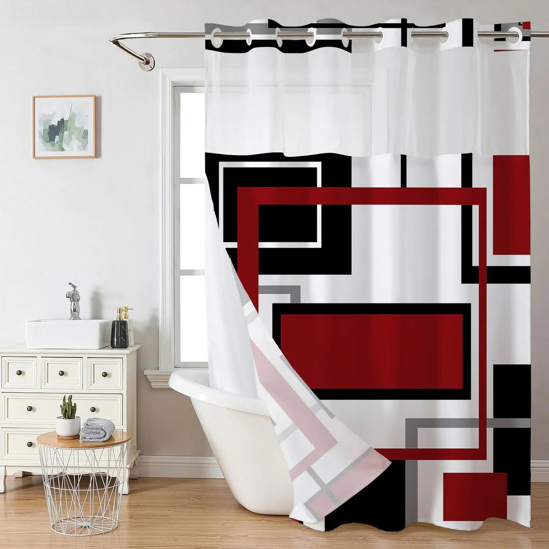 Artistic Floral Shower Curtain Bowlift