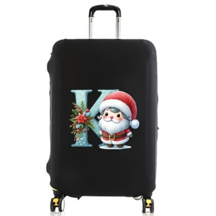 Women's hard-shell travel suitcase with festive Christmas design Bowlift