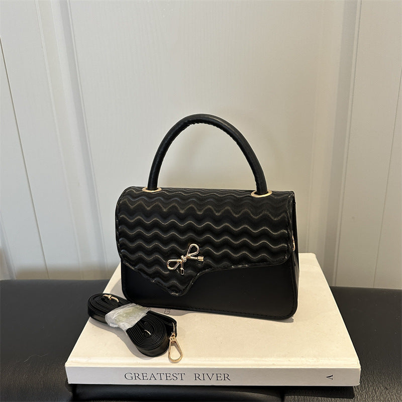 WoChic Textured Handheld Satchel Bag Bowlift
