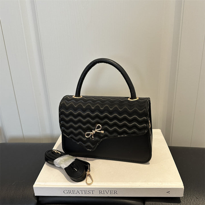 WoChic Textured Handheld Satchel Bag Bowlift