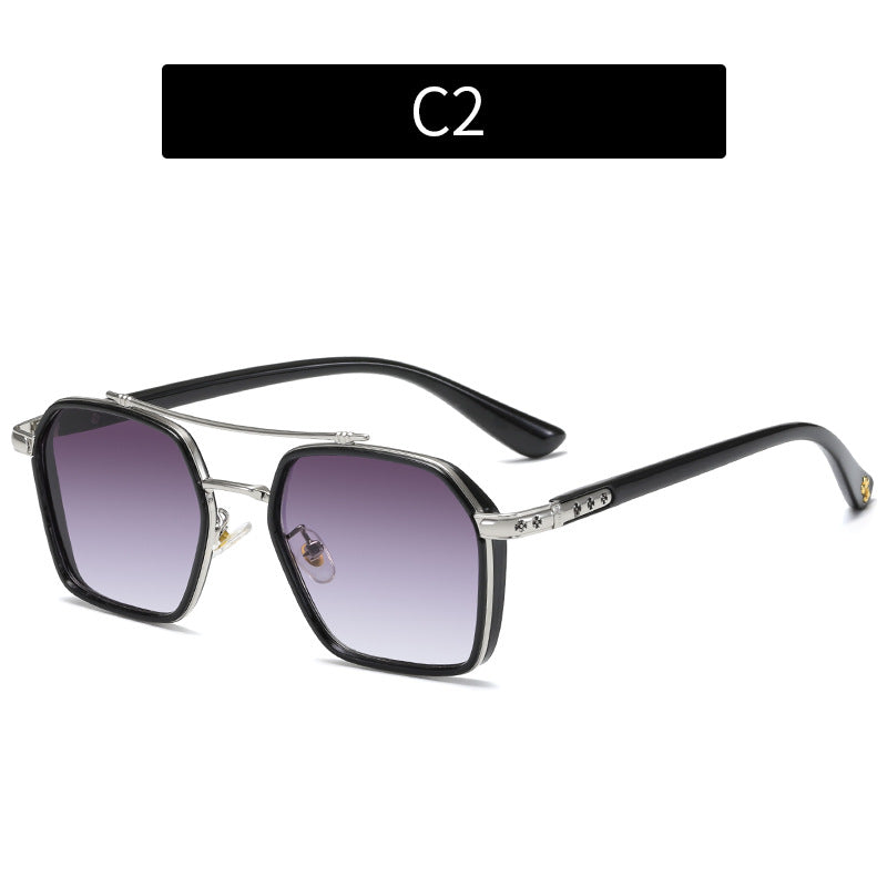 Stylish Geometric Oversized Sunglasses