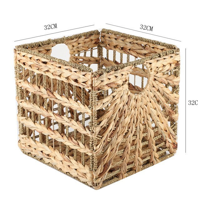 Rectangular Natural Fiber Storage Basket Bowlift