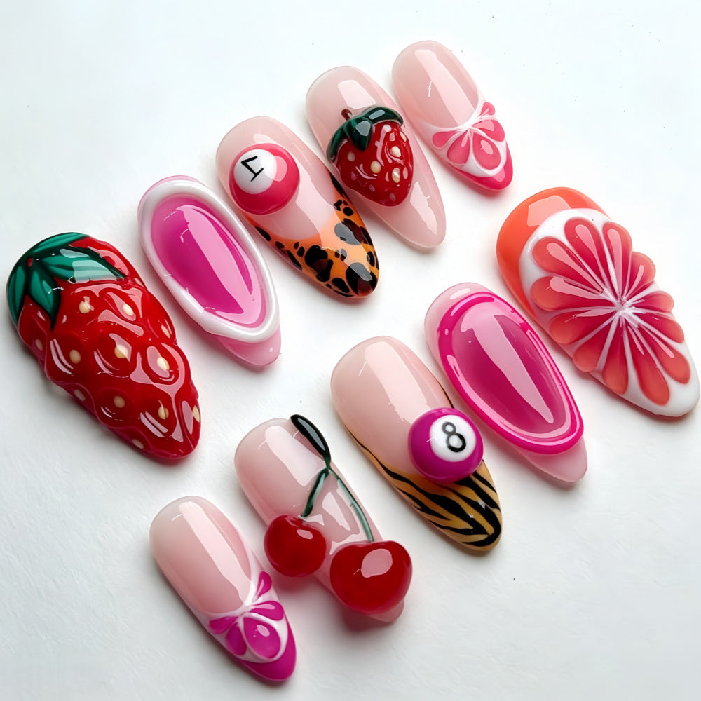 Creative Fruit Nail Art with Colorful Designs Bowlift