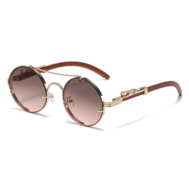 Luxury Vintage-Inspired Round Sunglasses