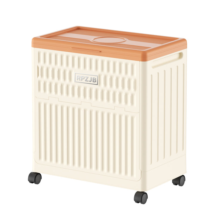 Ladies stylish and functional laundry basket with wheels Bowlift