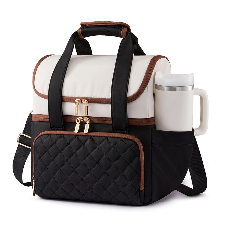 Elegant cooler bag with practical drink holder Bowlift