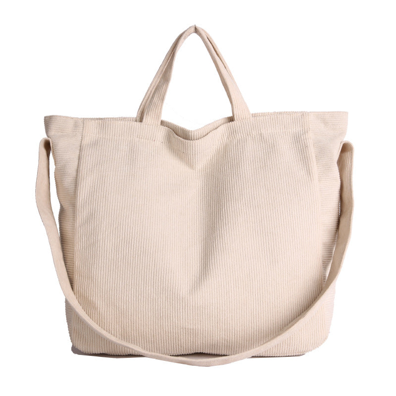 WoSoft Corduroy Tote Bag Bowlift