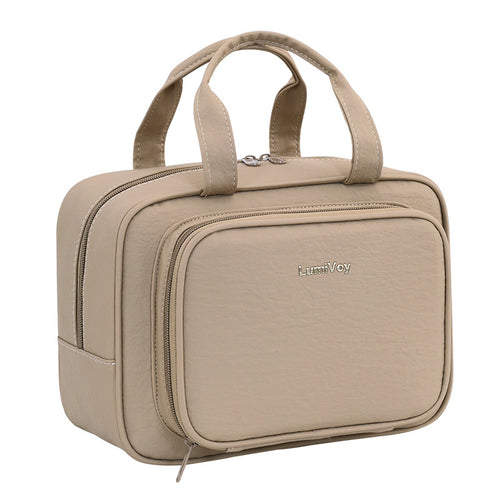 Cosmetic Organizer with Practical Viewing Window and Intelligent Compartment Layout Bowlift