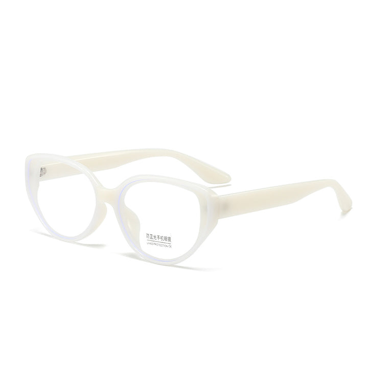 Women Cat-Eye Glasses with Transparent Frame Bowlift