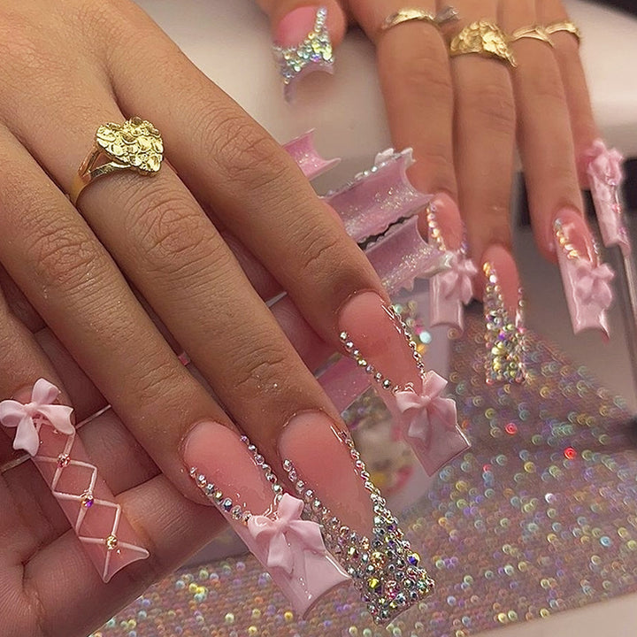 Decorative Press-On Nail Art Set Bowlift