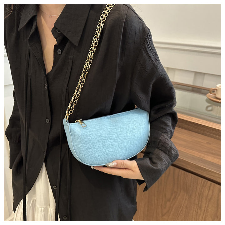 Minimalist Half-Moon Crossbody Bag Bowlift