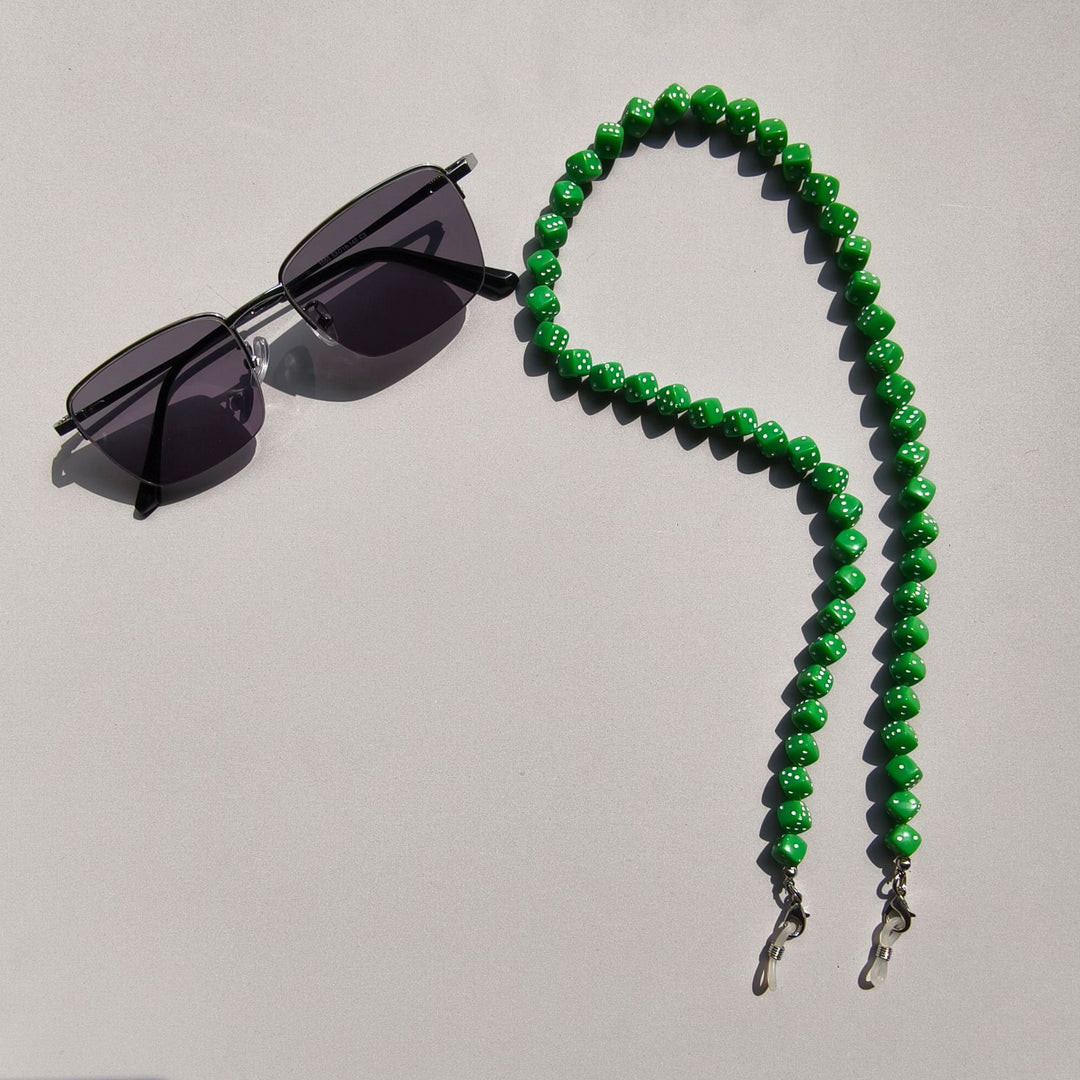 Fashionable Glasses Chain Made of Colorful Beads Bowlift