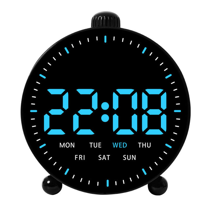 Digital desk clock with LED display and date Bowlift