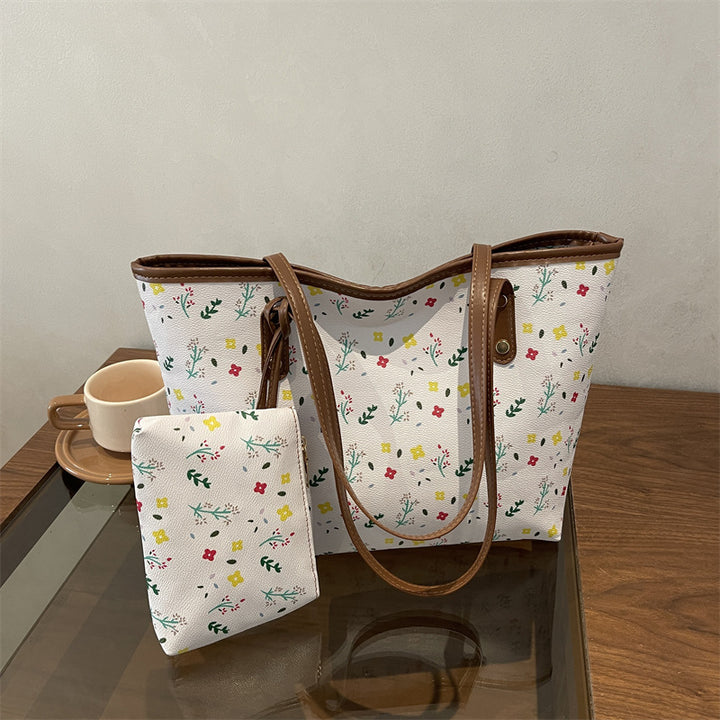 WoFloral Patterned Beach Tote Bag Bowlift