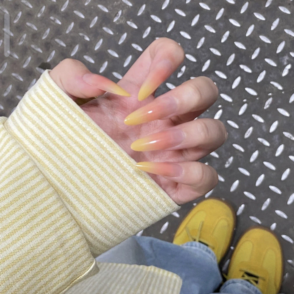 Press-On Nail Tips with Ombre Design Bowlift