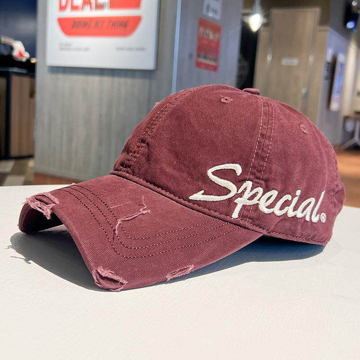 Unisex Distressed Cotton Dad Cap Bowlift