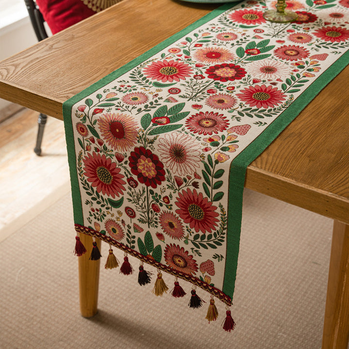 Vintage-Inspired Dining Table Runner