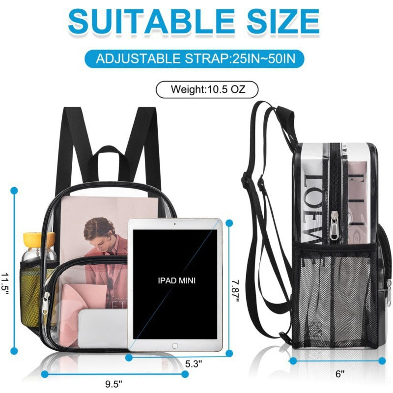 Unisex transparent comfort backpack Bowlift