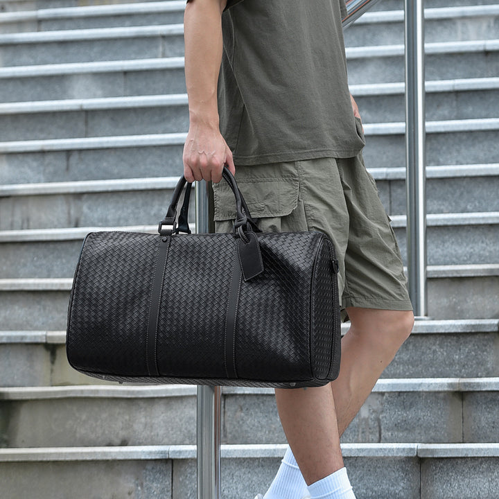 High-Quality Travel Bag Made of Woven Artificial Leather Bowlift