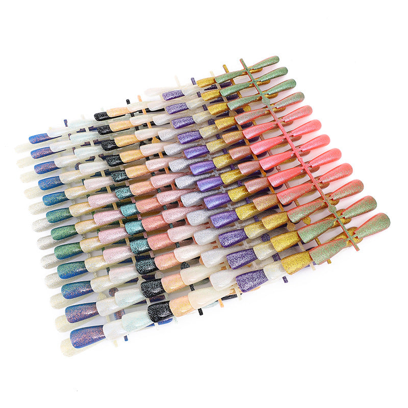 Nail art set with glitter and elegant transitions Bowlift