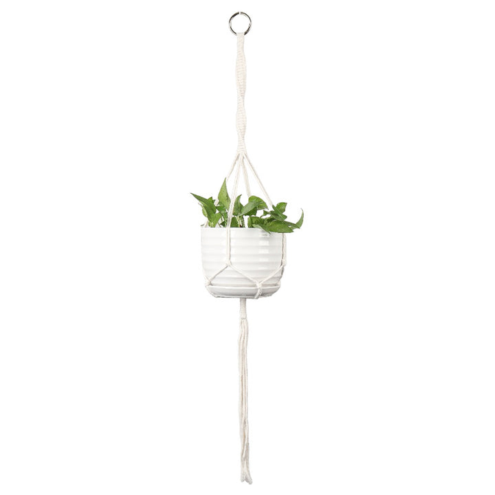 Plant-hanging macrame shelf Bowlift