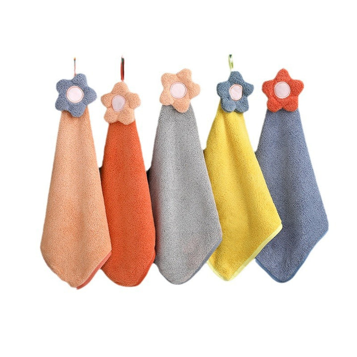 Women's terry kitchen towel with floral appliqué Bowlift