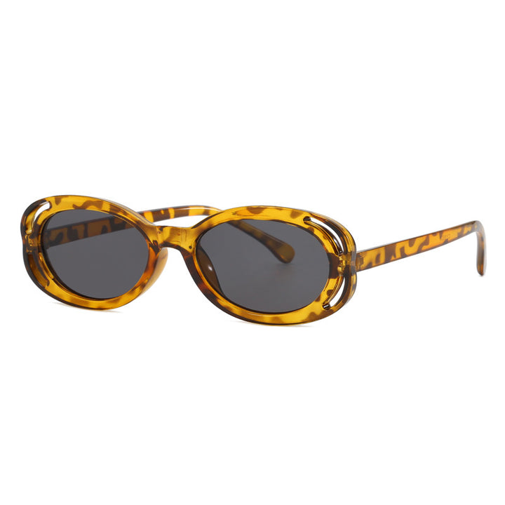 Women's fashionable sunglasses with oval frame and unique design Bowlift