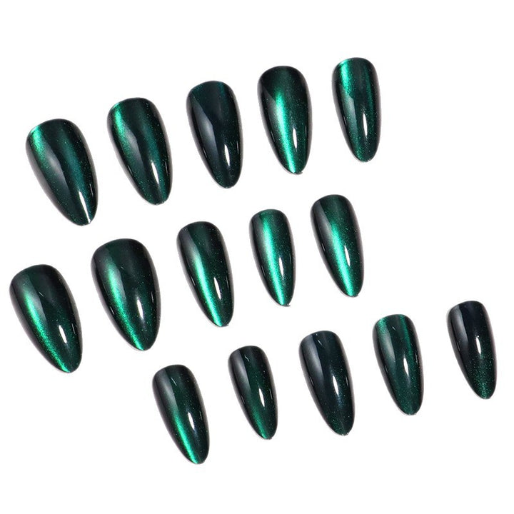 Iridescent Stiletto Press-On Nails Bowlift