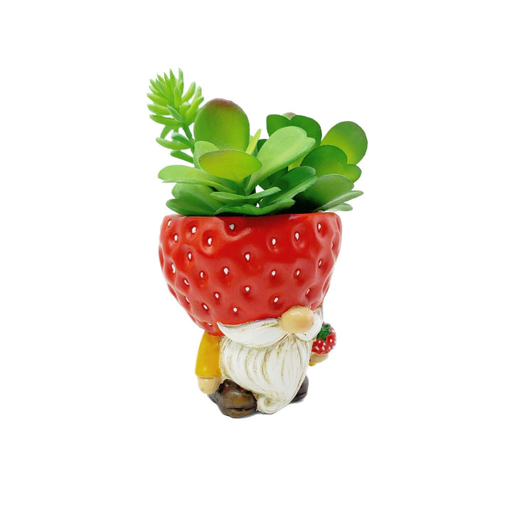 Original flower pot figure with gnome motif Bowlift