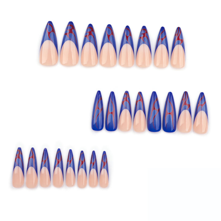 Artful stiletto nails with colorful designs and creative accents Bowlift