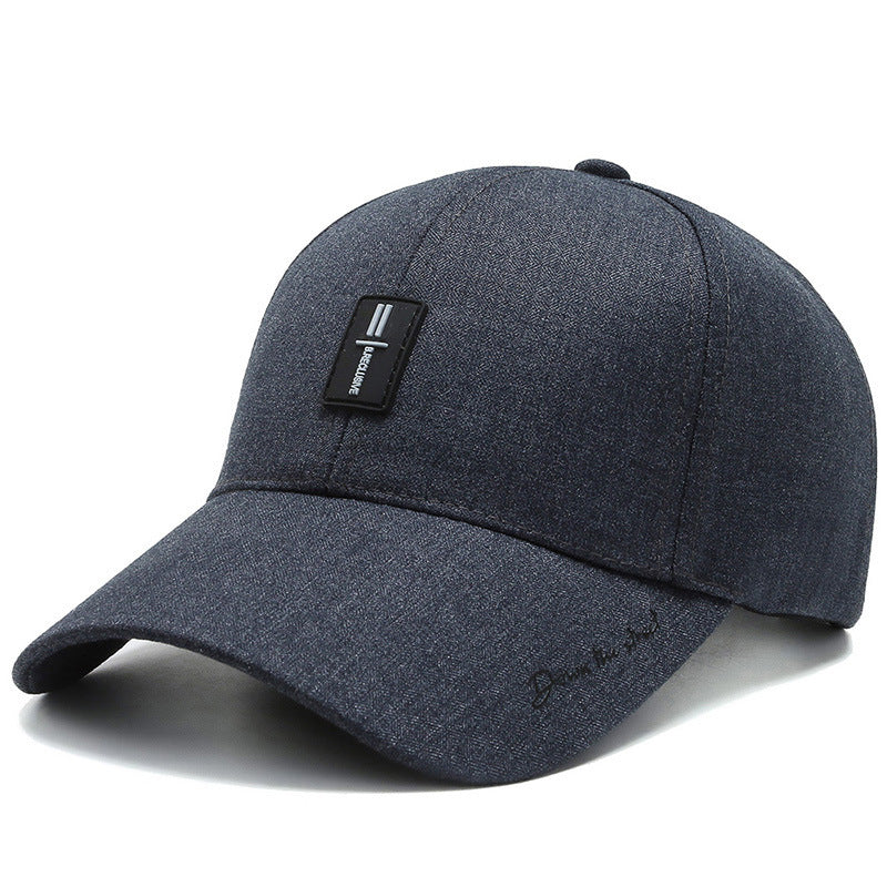 Men's Structured Denim Baseball Cap Bowlift