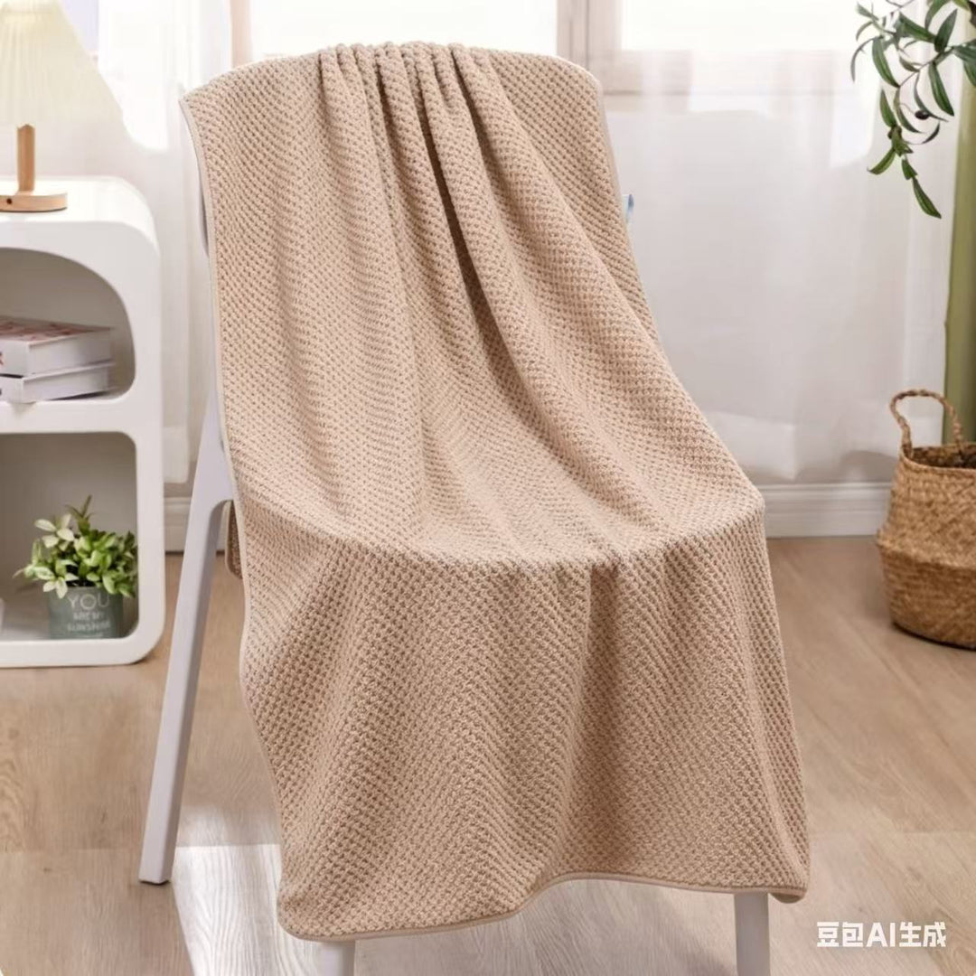 Waffle Weave Lightweight Absorbent Bath Towel Bowlift