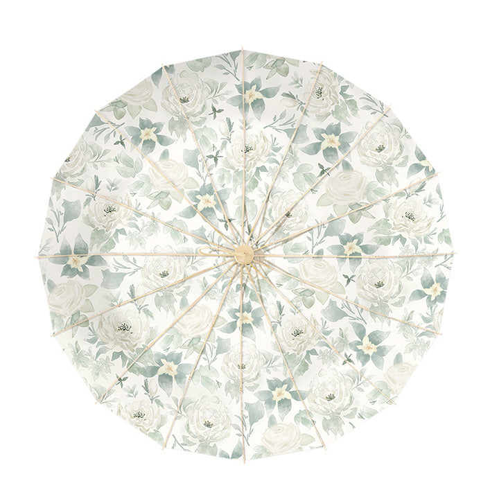 Women's Elegant Flower Umbrella Bowlift