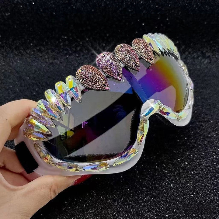Women High Quality Sparkling Sports Sunglasses Bowlift